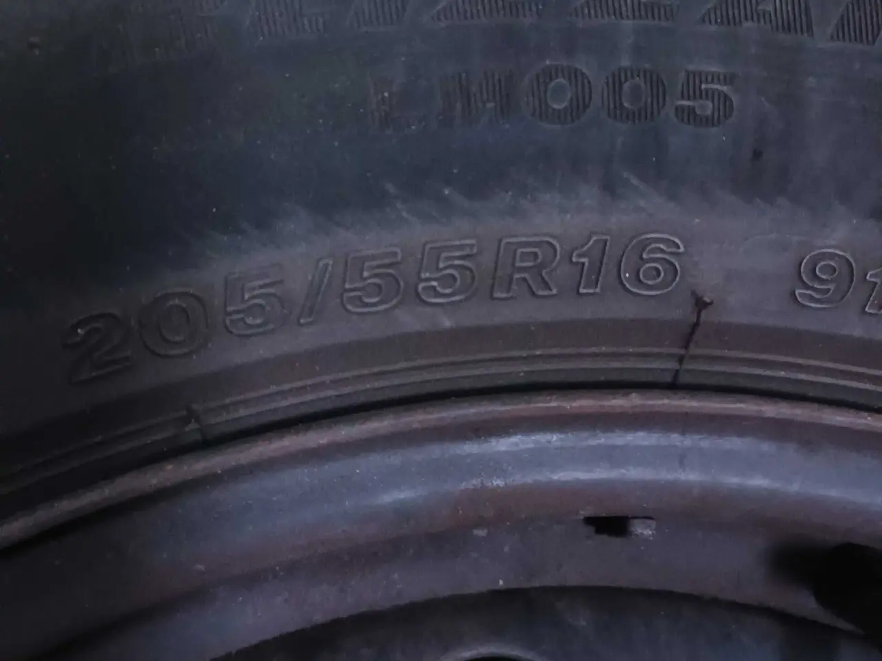 Billede 2 - Vinterhjul Bridgestone 205x55x16 5x114,3