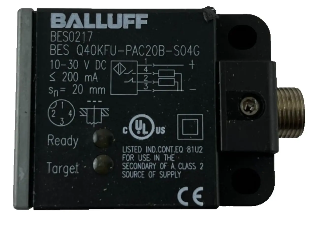 Billede 1 - Balluff BES0217 BES Q40KFU-PAC20B-S04C Sensor 20mm