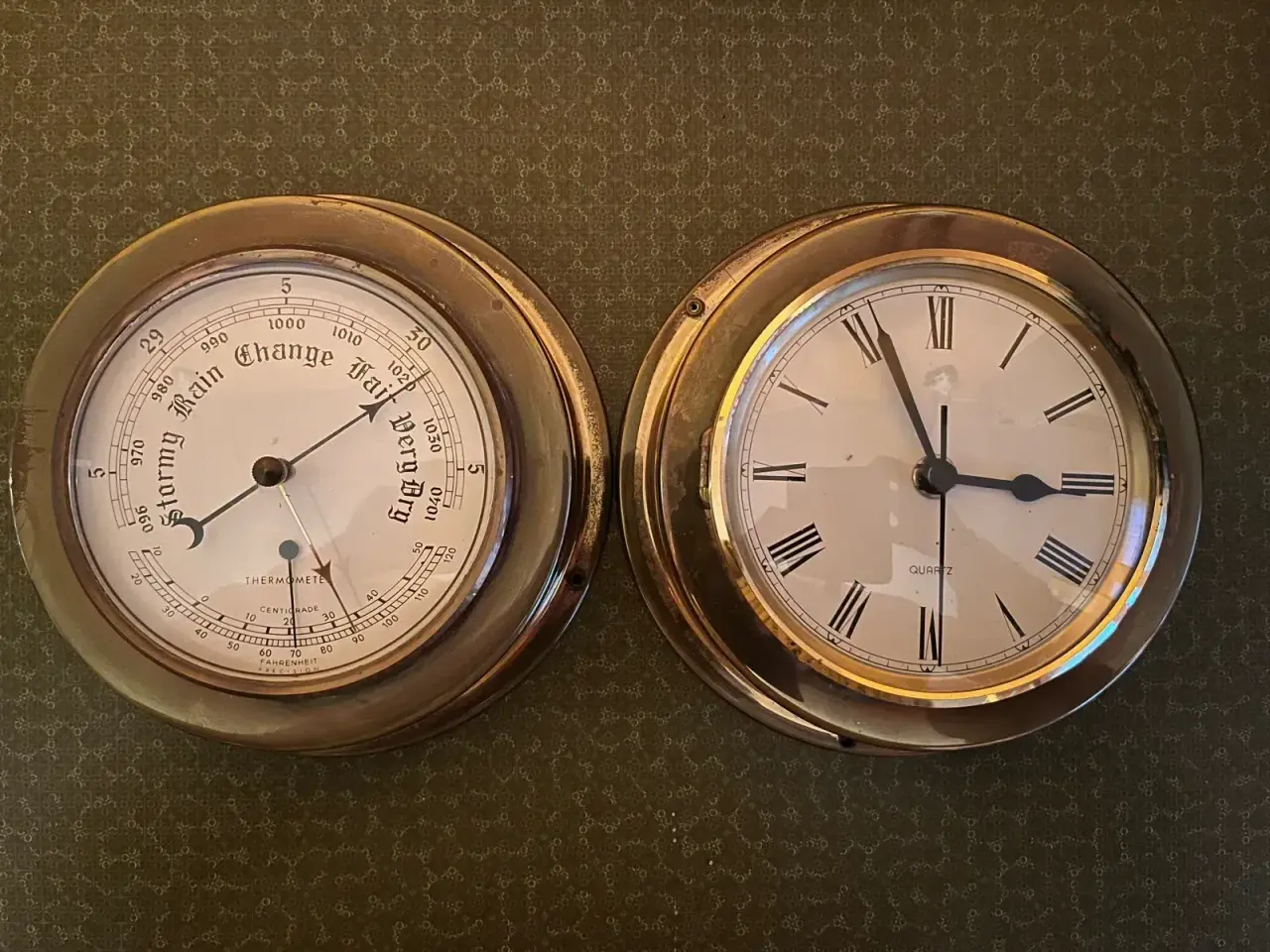 Billede 1 - Skibsur og -barometer