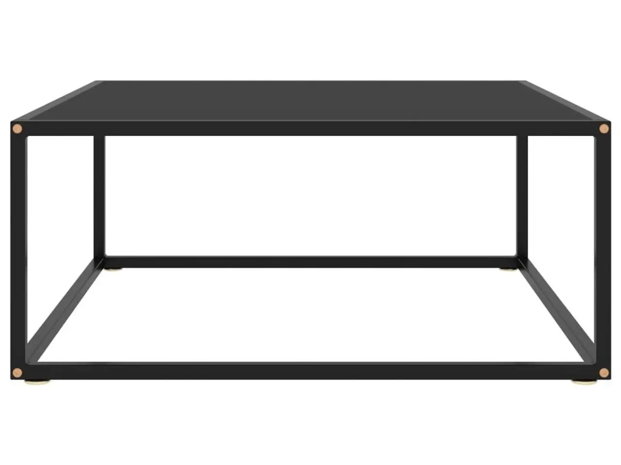 Billede 2 - Sofabord i glas 80 x 80 x 35 cm - sort