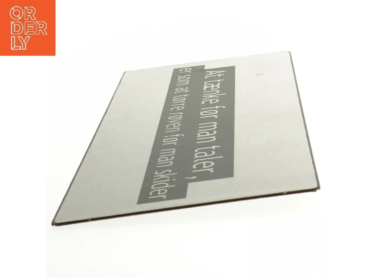 Billede 2 - Metalskilt med citat (str. 30 x 13 cm)