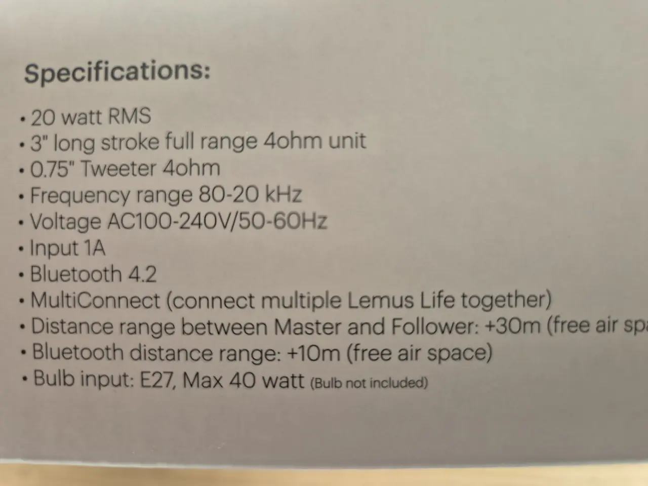Billede 2 - Lemus Life Bluetooth Pendel – sortmed fjernbetjeni