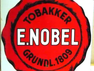 ORIGINALT E. NOBEL EMALJESKILT 1950