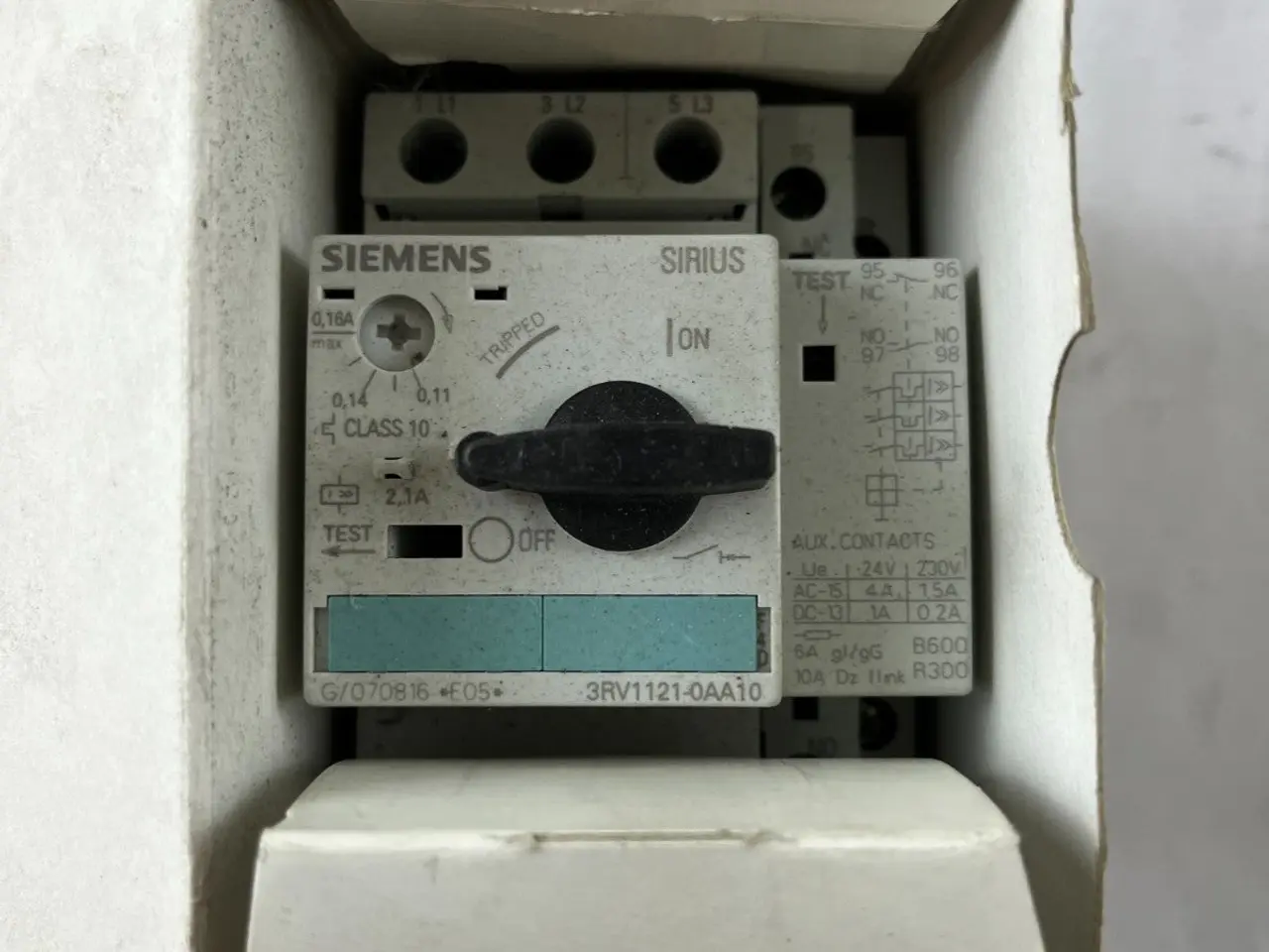 Billede 2 - Siemens 3RV1121-0AA10 Motor Protection 0.11-0.16A