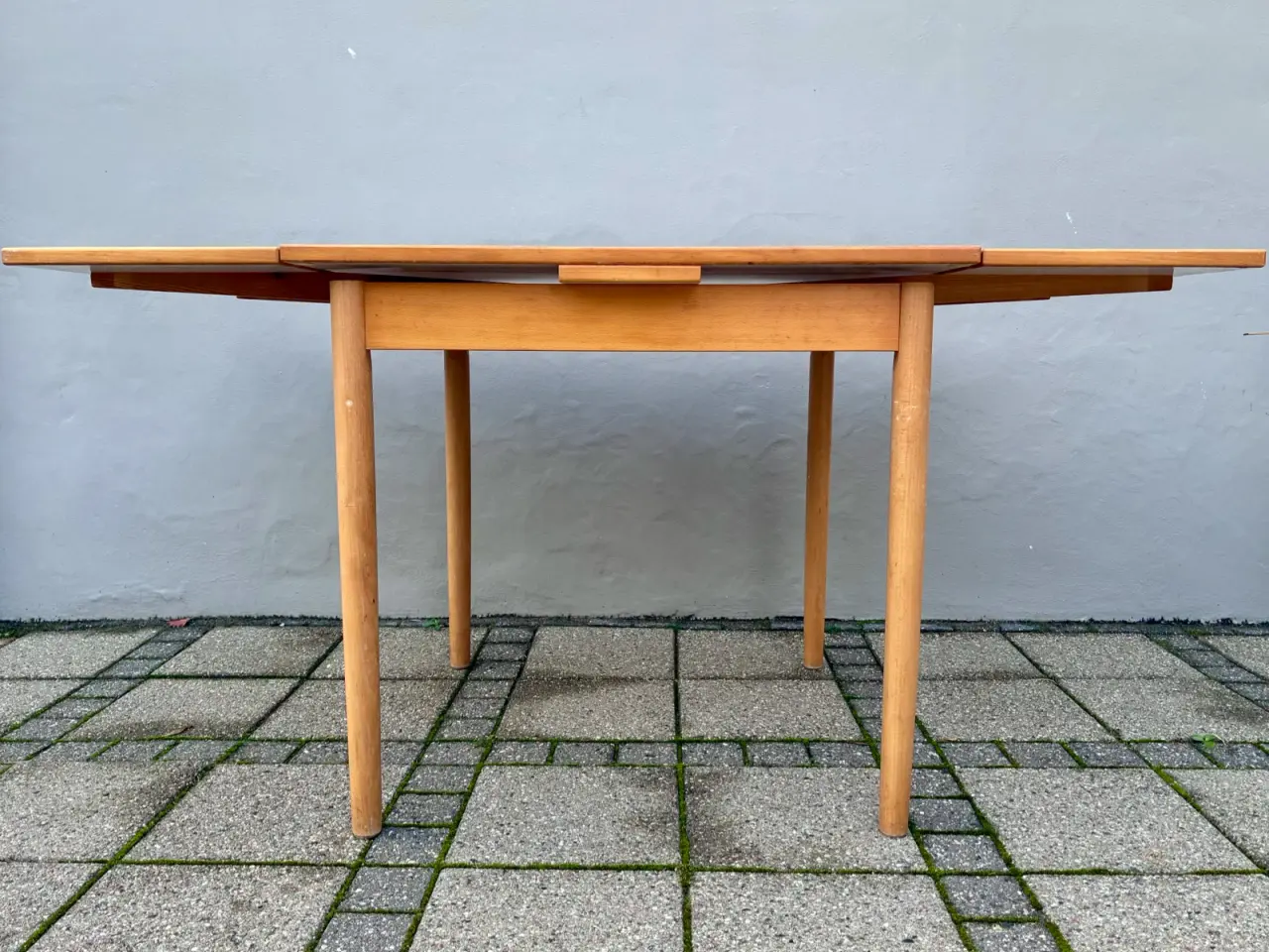 Billede 2 - Retro Spisebord bøg med hollandsk udtræk