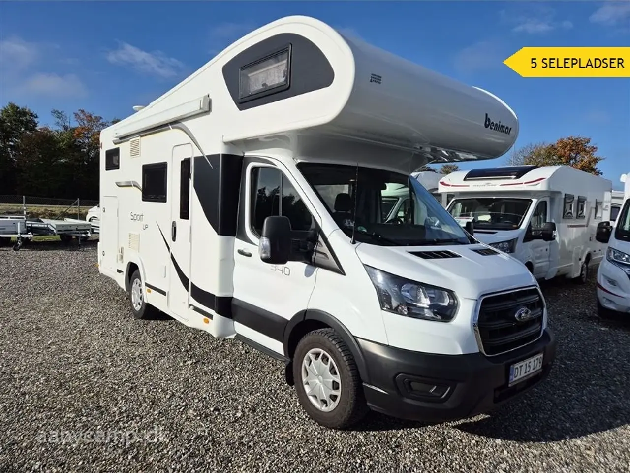 Billede 1 - 2020 - Benimar Sport 340 UP Solceller. Batteri. Markise. Cykelstativ. 5 Selepladser. Aircondition i Bo-del.