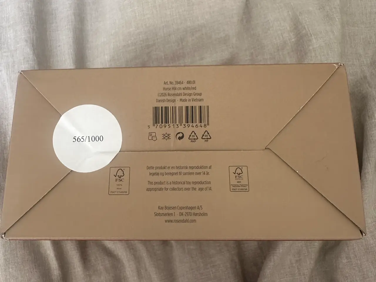 Billede 3 - Kay Bojesen - Hest Rød/Hvid - Limited edition