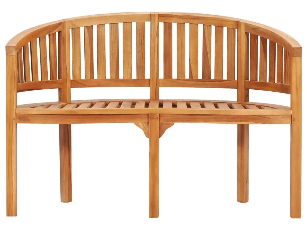 Billede 2 - Bananbænk i massivt teaktræ - 120 cm