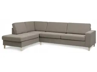 Thomas venstrevendt hjørnesofa med pufafslutning - Austin Antelope