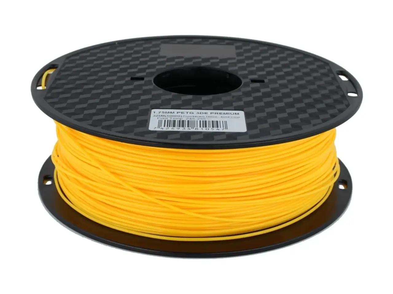 Billede 1 - Fluorescent Yellaow (Solid) - 3DE Premium - PETG - 1.75mm - 1kg