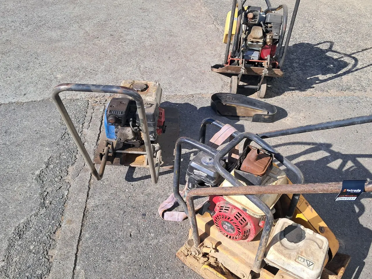 Billede 3 - Lot med 3 defekte pladevibratorer Dynapac, Tremix og Shatal