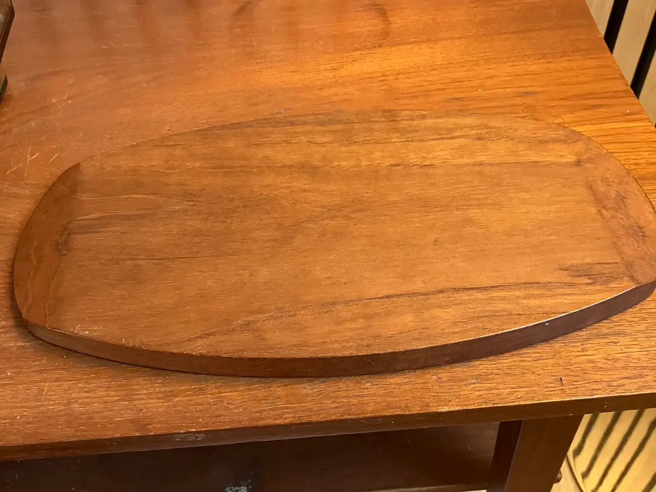 Billede 4 - Retro Cabaretfad i Teak og røgfarvet glas