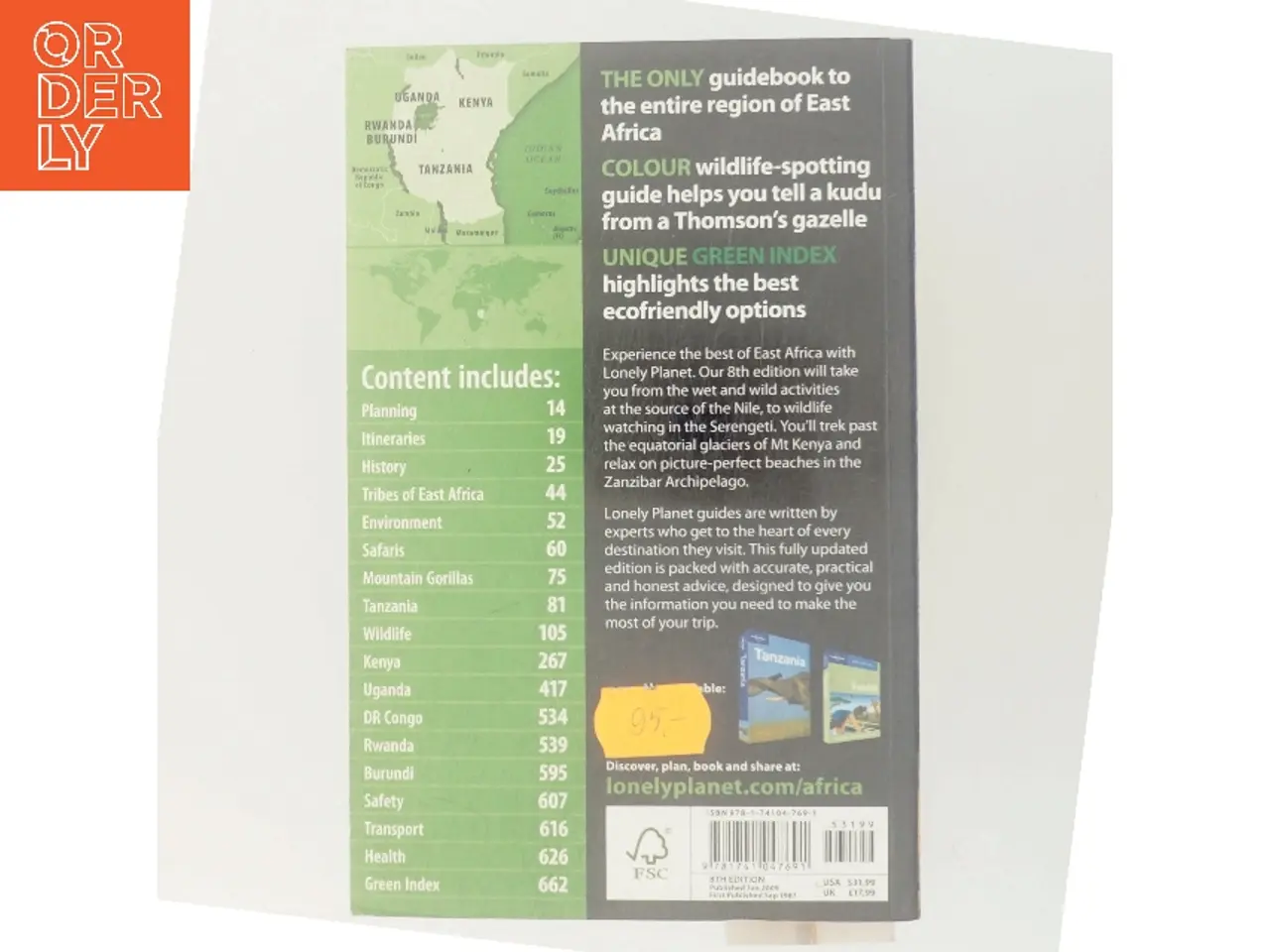 Billede 3 - East Africa af Lonely Planet (Bog)