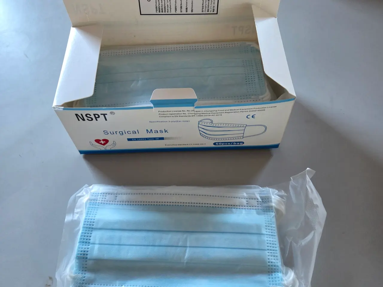 Billede 1 - Mundbind 3 lags 2000 stk.