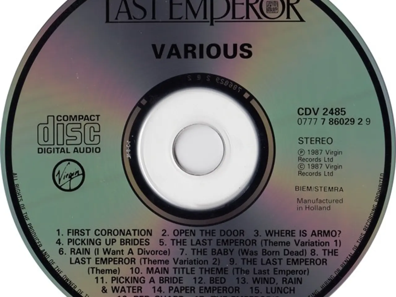 Billede 3 - Ryuichi Sakamoto… – The Last Emperor – CD