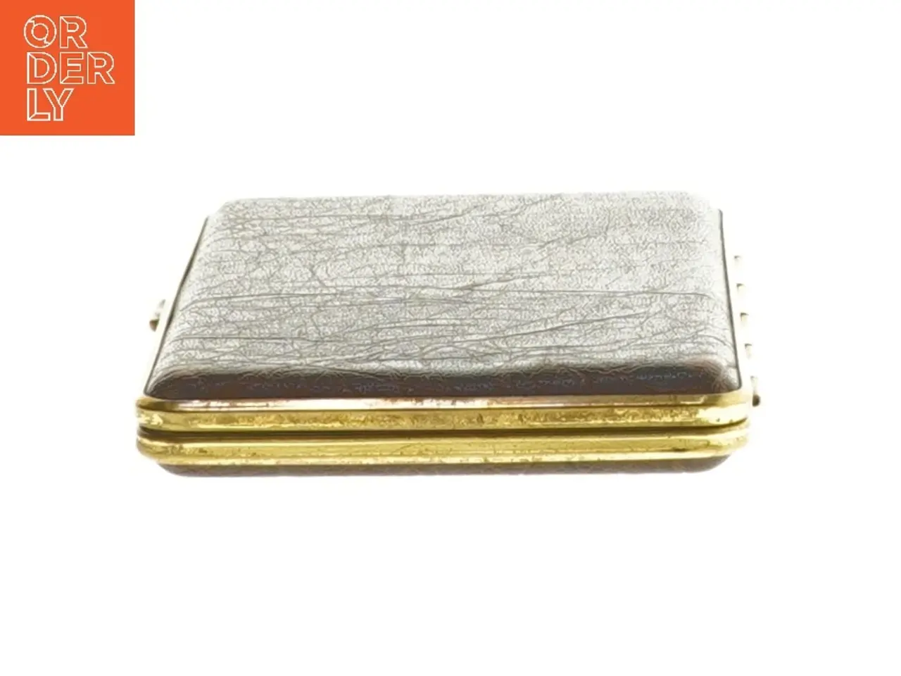 Billede 2 - Vintage cigaretetui i brun læder (str. 13x9 cm)