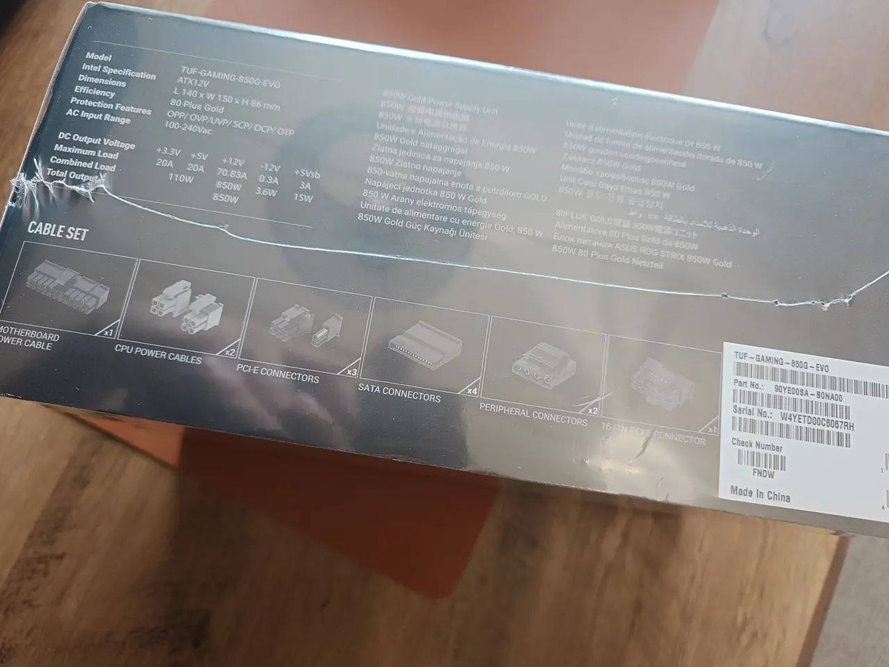 Billede 2 - Asus tuf gaming 850w gold evo