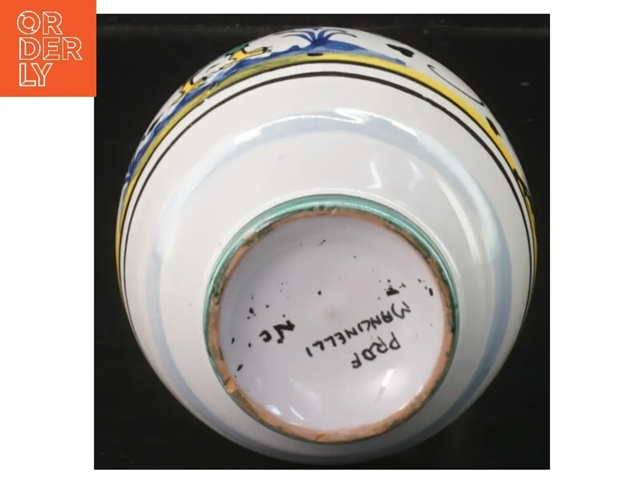 Billede 2 - Dekorativ keramisk kande med låg (str. 14 cm)
