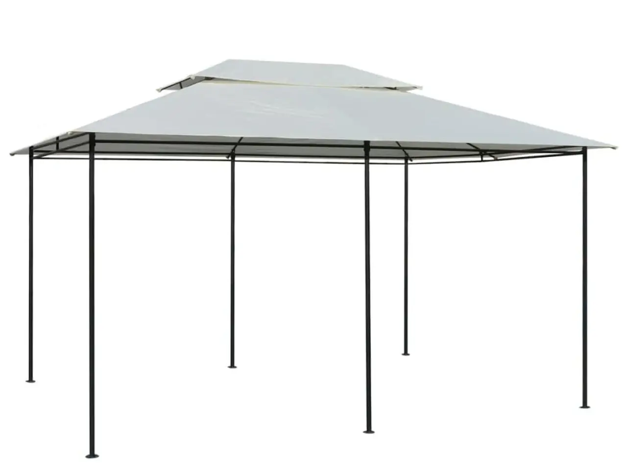Billede 2 - Havepavillon med gardiner 4 x 3 m - hvid