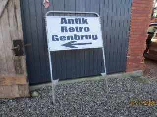 1 stk Skilt Antik-Retro- Genbrug