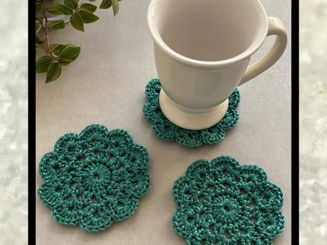 Billede 3 - Hæklede coasters