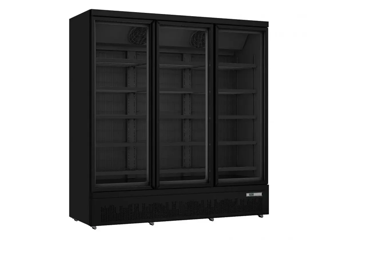 Billede 1 -  Displayfryseskab med 3 glasdøre 1090 L – sort