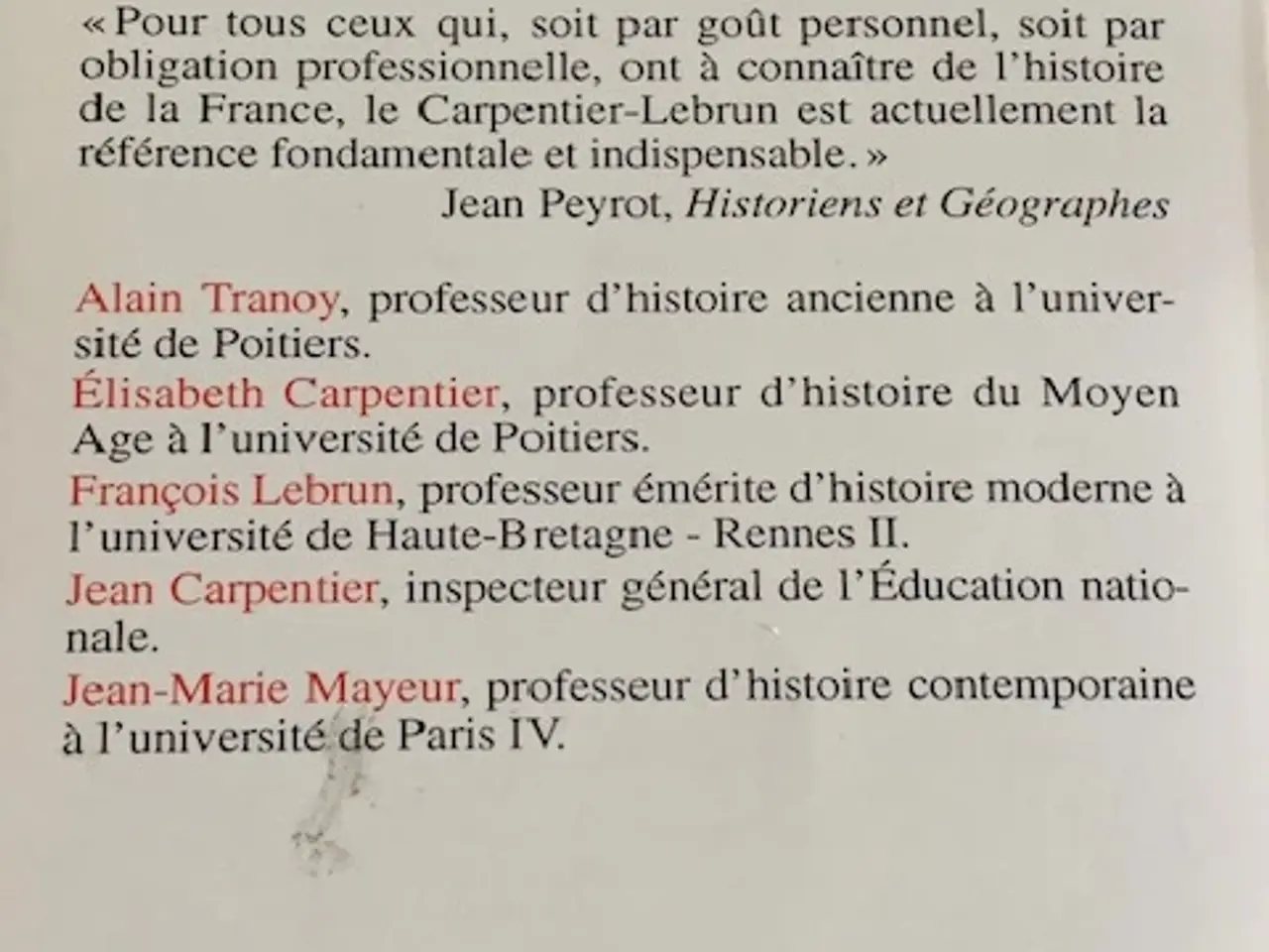 Billede 2 - Histoire de France, Jean Carpentier