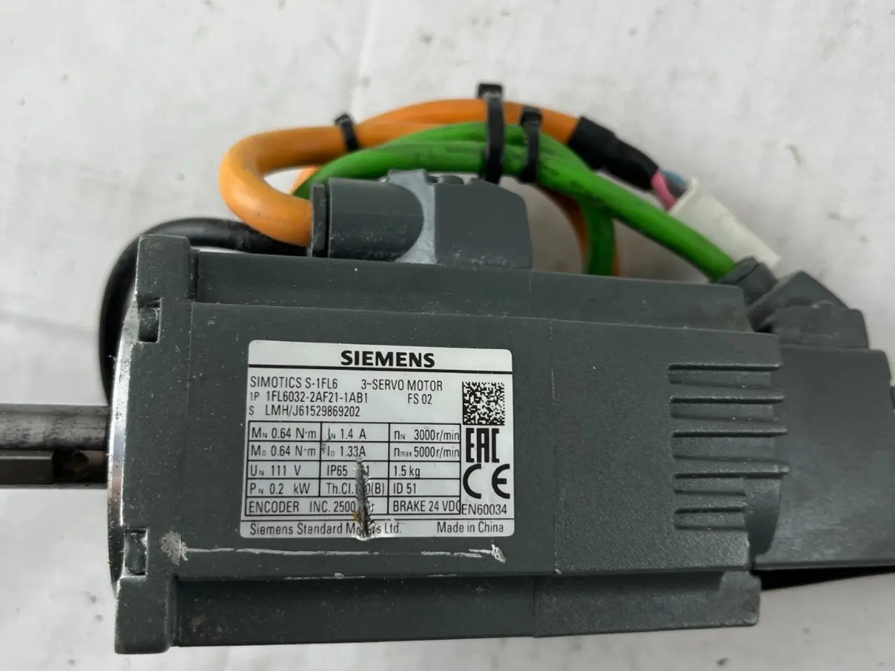 Billede 5 - Siemens 1FL6032-2AF21-1AB1 SIMOTICS S-1FL6 0.2kW