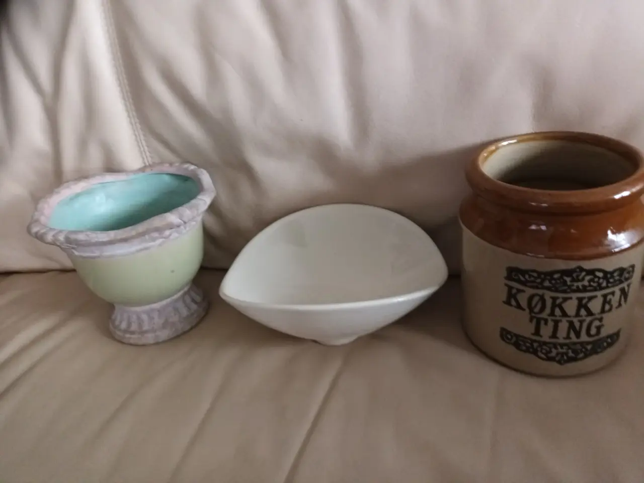 Billede 2 - 3 FLOTTE RETRO KERAMIK ting, 89,-kr stk