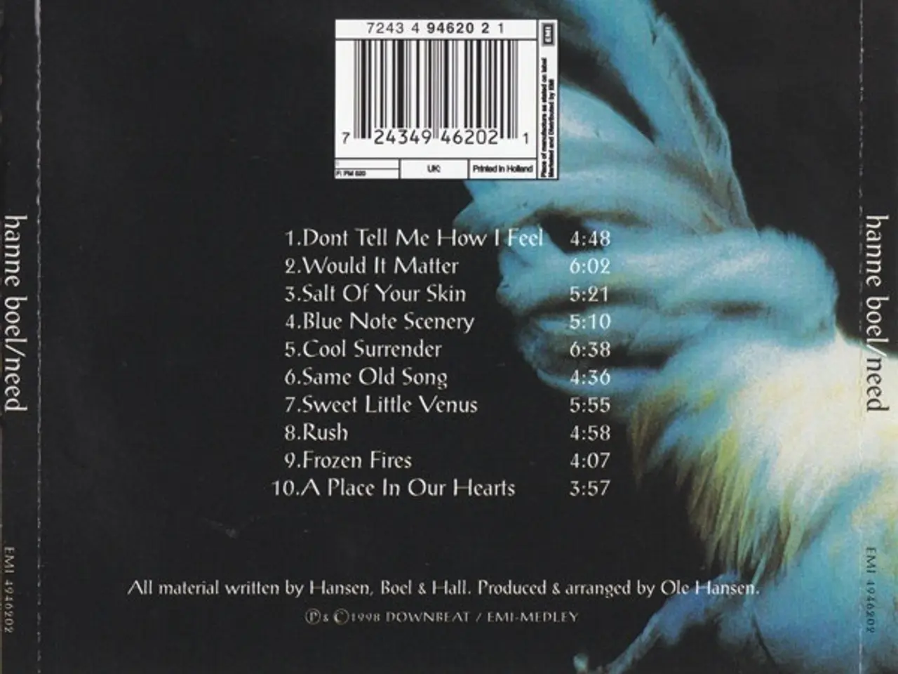 Billede 2 - Hanne Boel – Need – CD