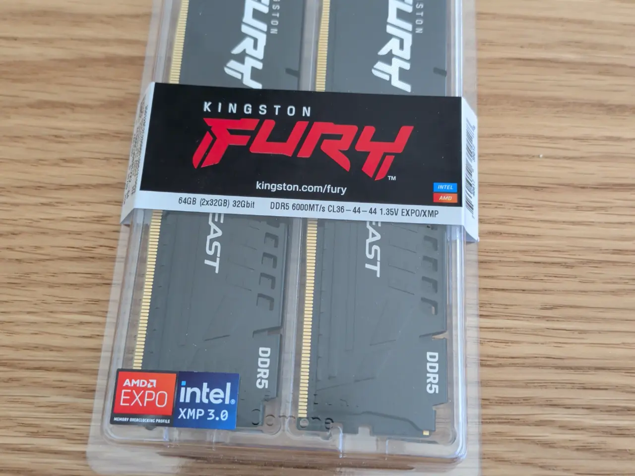 Billede 2 - Kingston Fury DDR5 64gb RAM 6000mhz