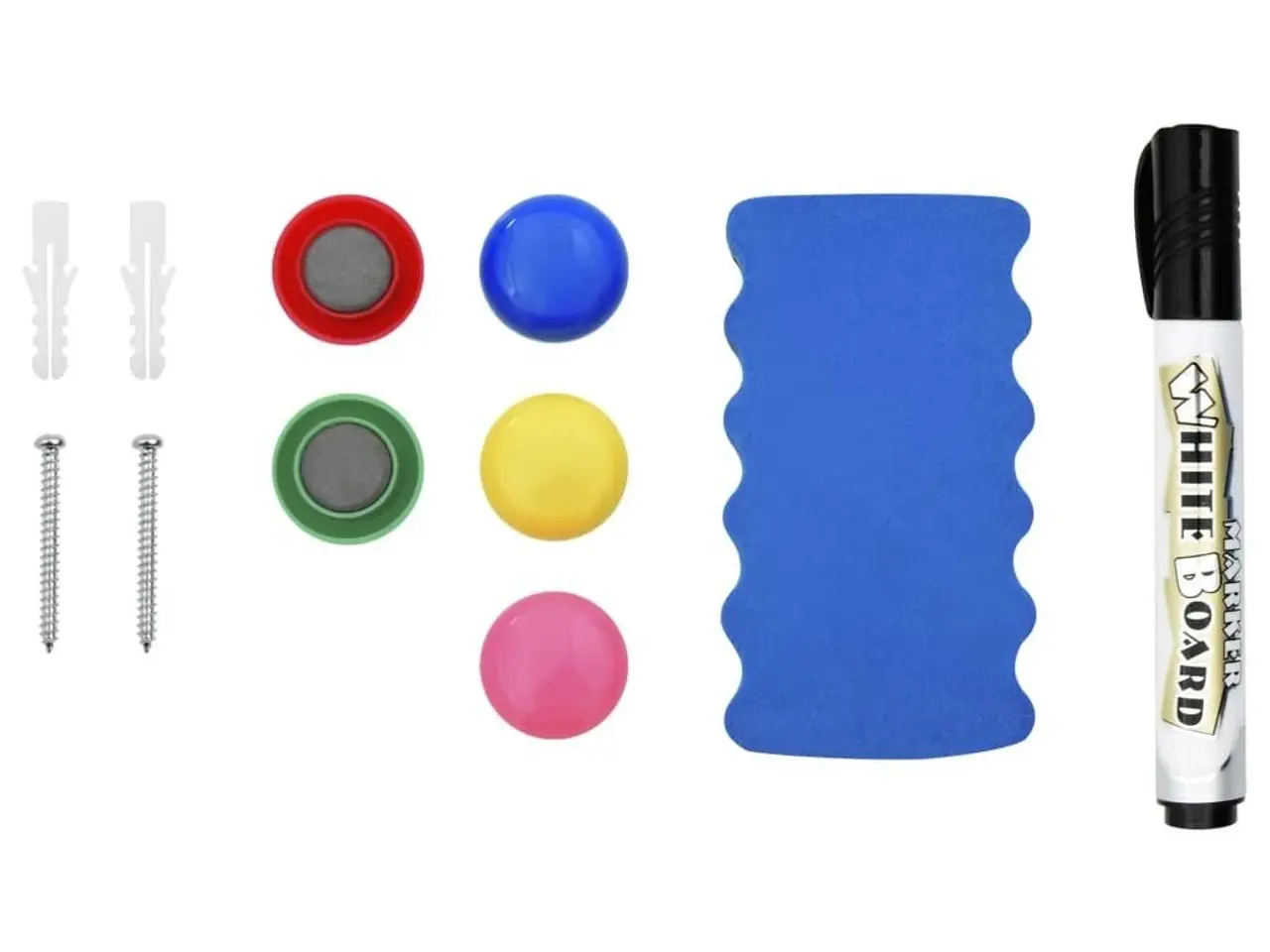 Billede 5 - Magnetisk whiteboard 90 × 60 cm - stål, hvid