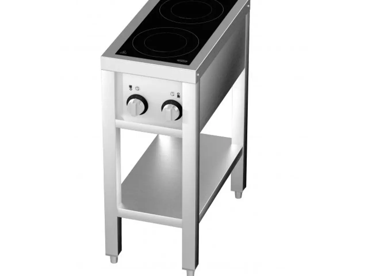 Billede 3 - Induktionskogeplade 2 zoner 7 kW – rustfrit stål