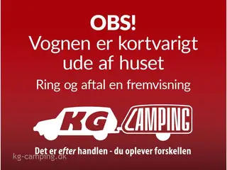 2017 - Hobby De Luxe 545 KMF Hobby Køjevogn, med mover, aircondition og Isabella commodore fortelt