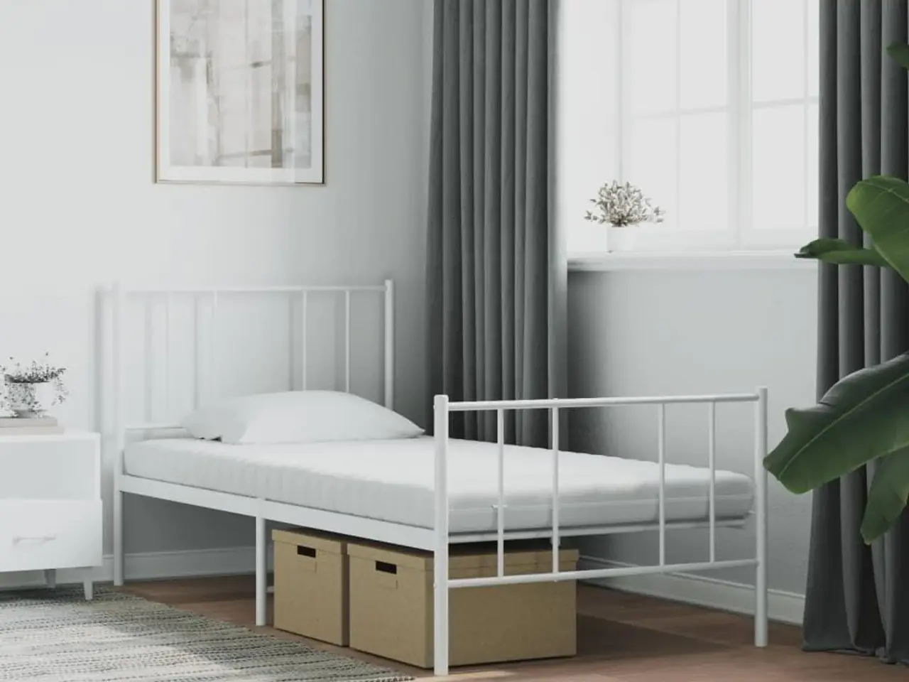 Billede 2 - Skummadras 90×190 cm - 7 zoner, hårdhed 20 ILD, hvid