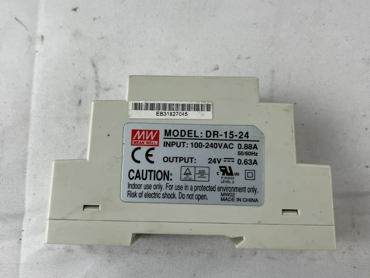 Billede 5 - Mean Well DR-15-24 DIN Rail strømforsyning 24VDC