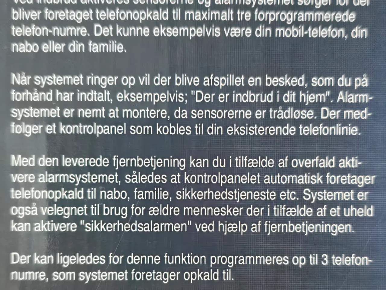 Billede 2 - Tyverialarm til dit hjem.