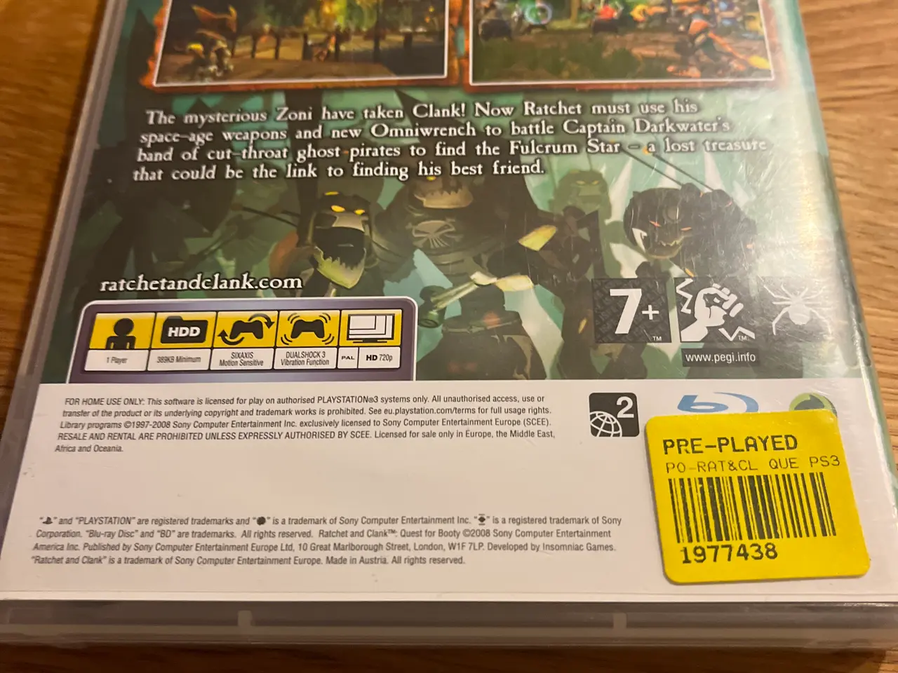 Billede 2 - PS3 dvd spil ratchet & clank guest for booty