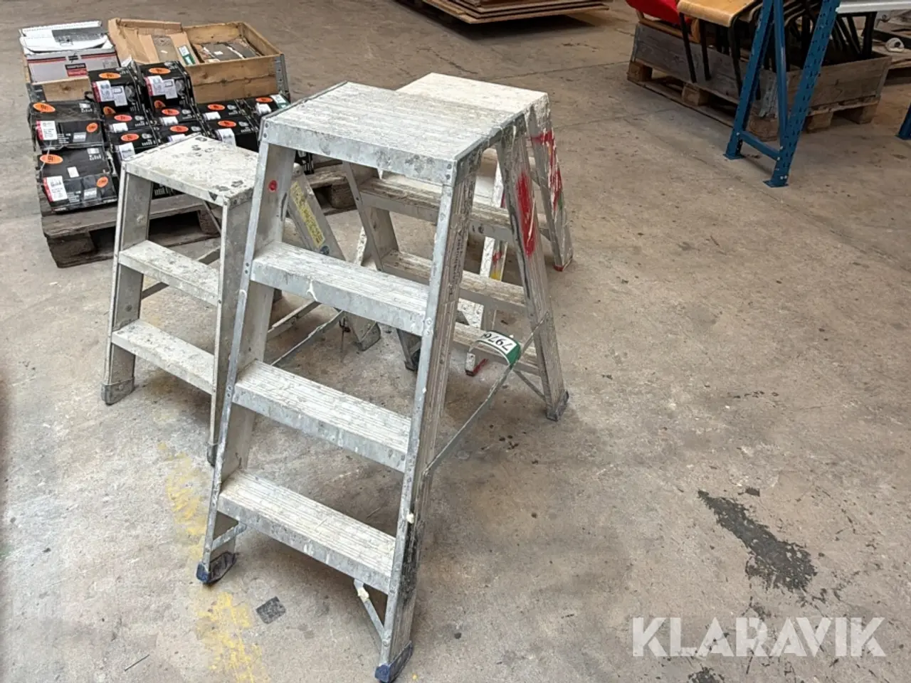 Billede 4 - Arbejdsstiger i aluminium 3 Styk