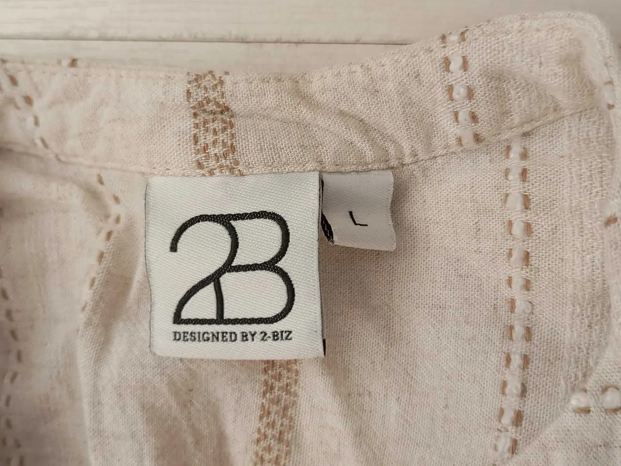 Billede 1 - 2-Biz. Skjorte bluse i hør lignende stof