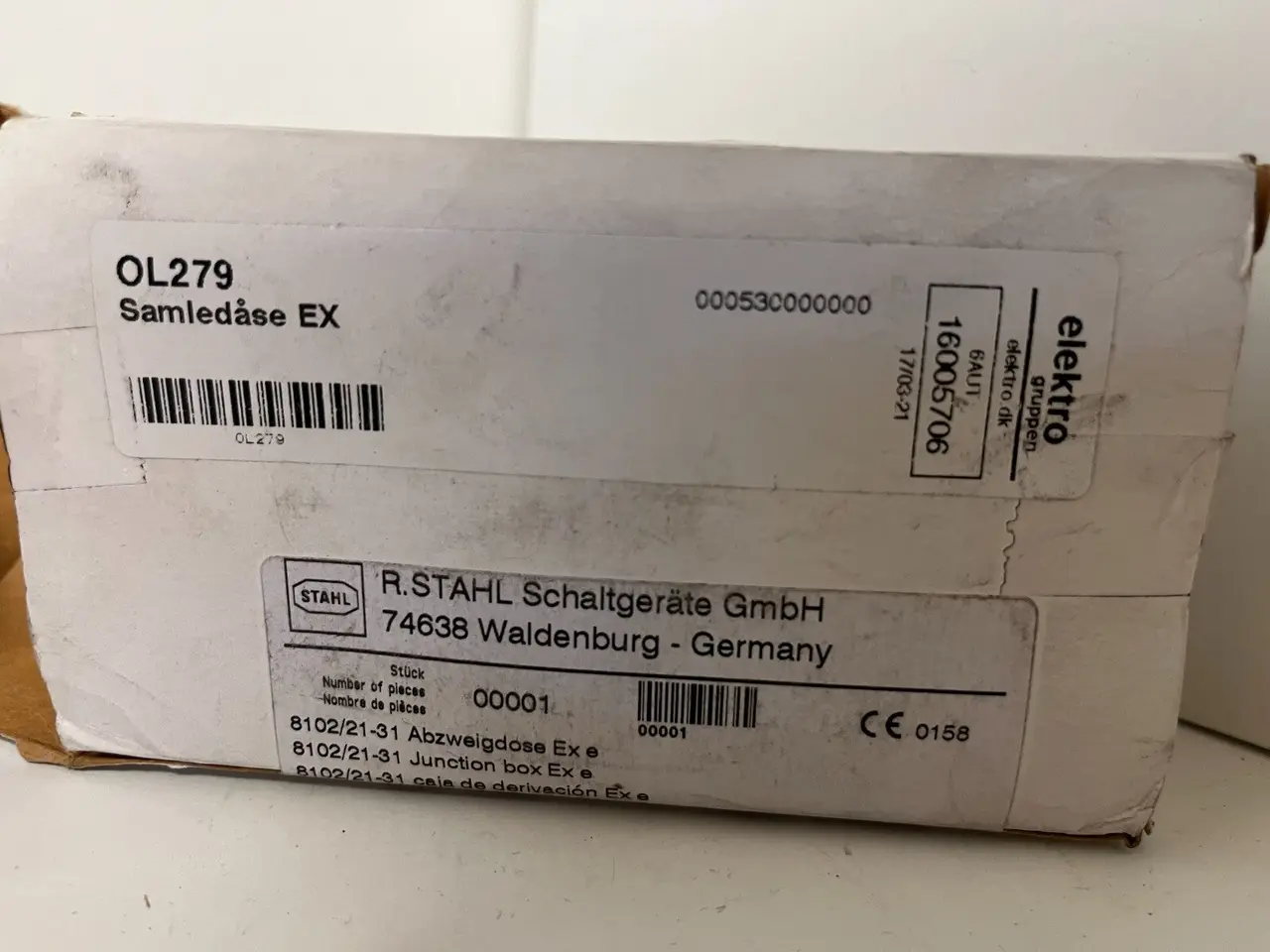 Billede 3 - R. STAHL 8102/21-31 ATEX Junction Box Ex e, IP66,