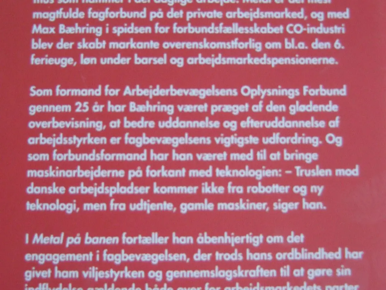 Billede 2 - Metal på banen - En bog om Max Bæhring
