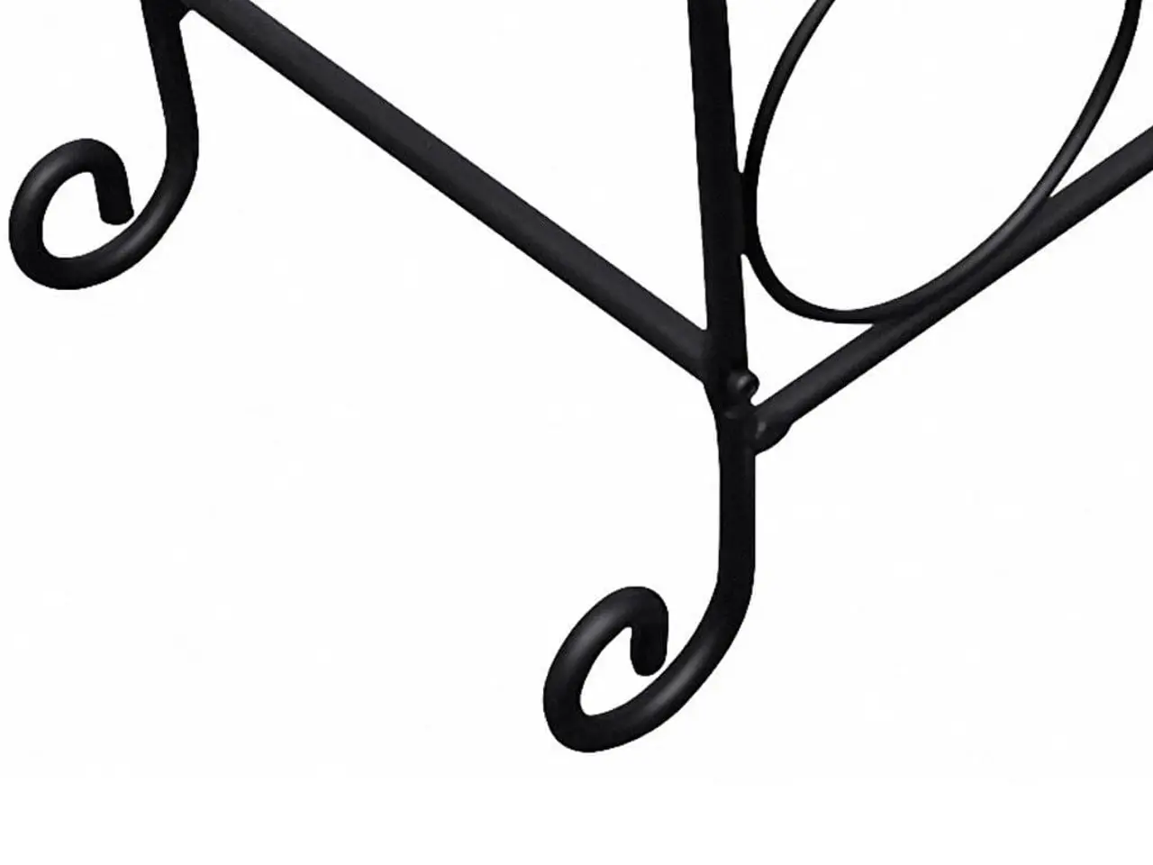 Billede 4 - Vinreol i metal til 21 flasker - sort, 88 × 34 × 20 cm