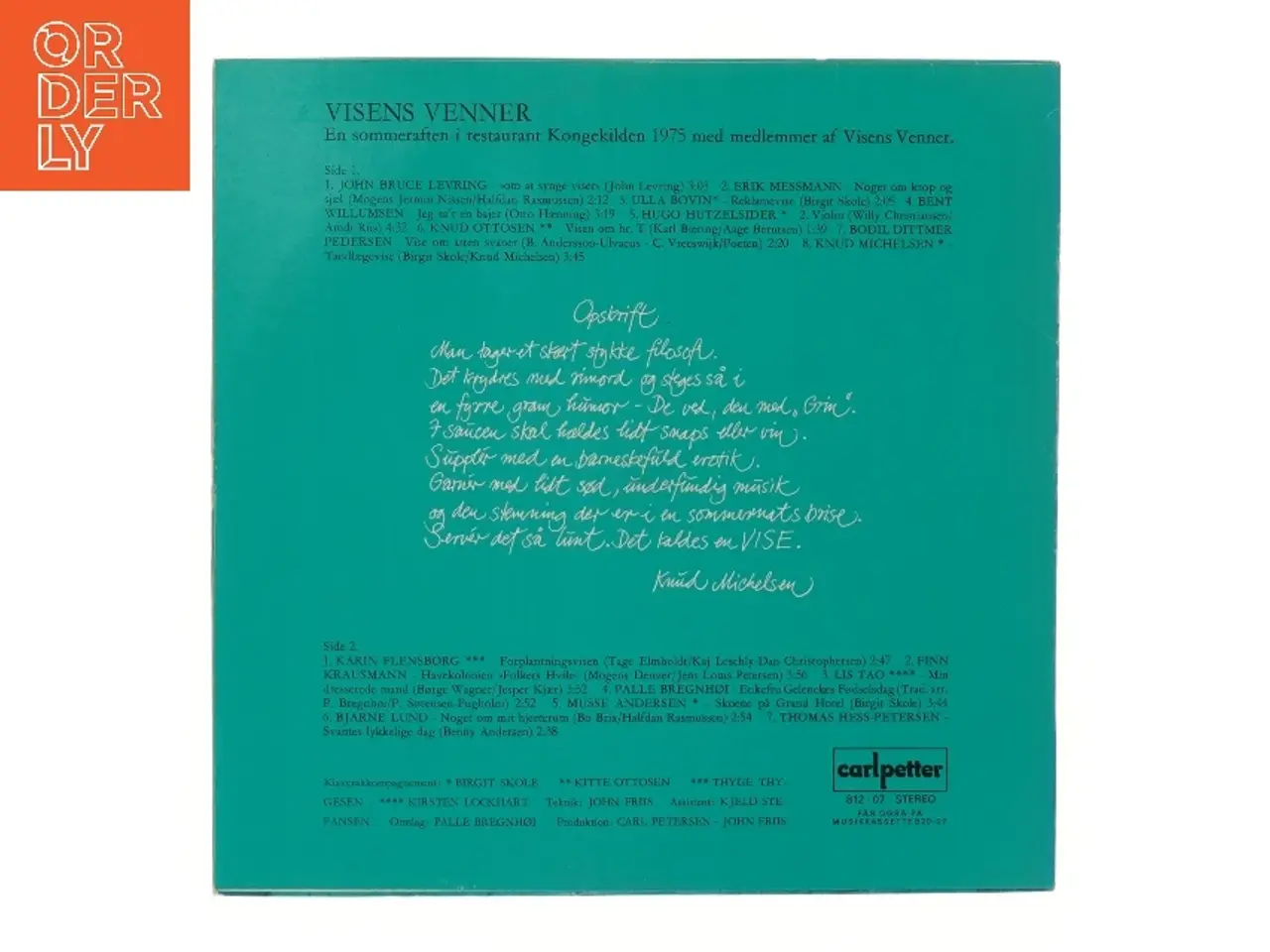 Billede 2 - Carl Petter Visens Venner LP