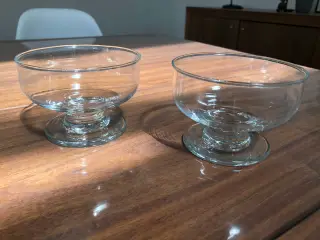 2 stk glasskåle
