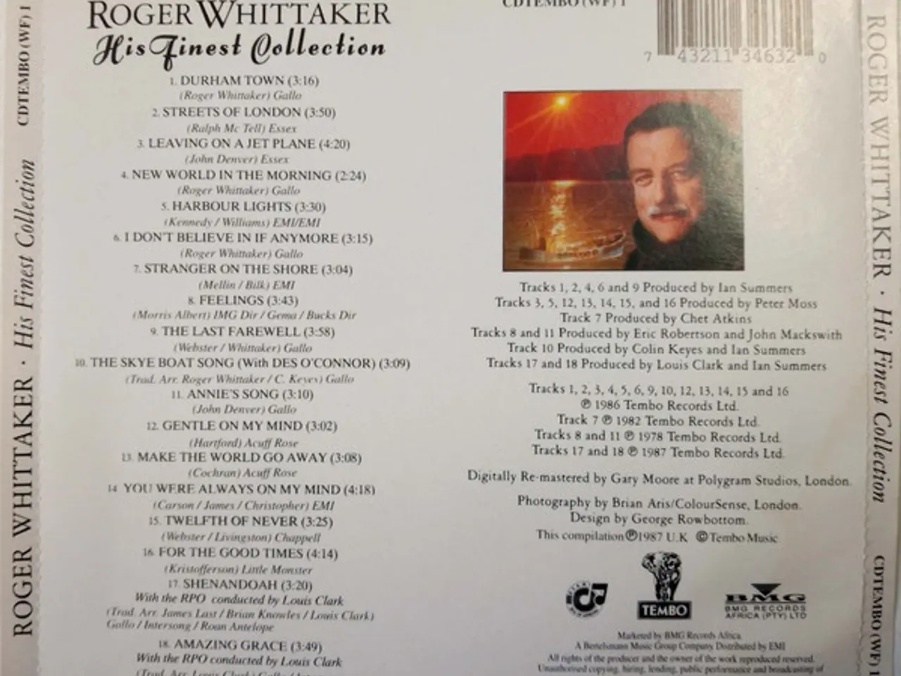 Billede 2 - Roger Whittaker – His Finest Collection – CD