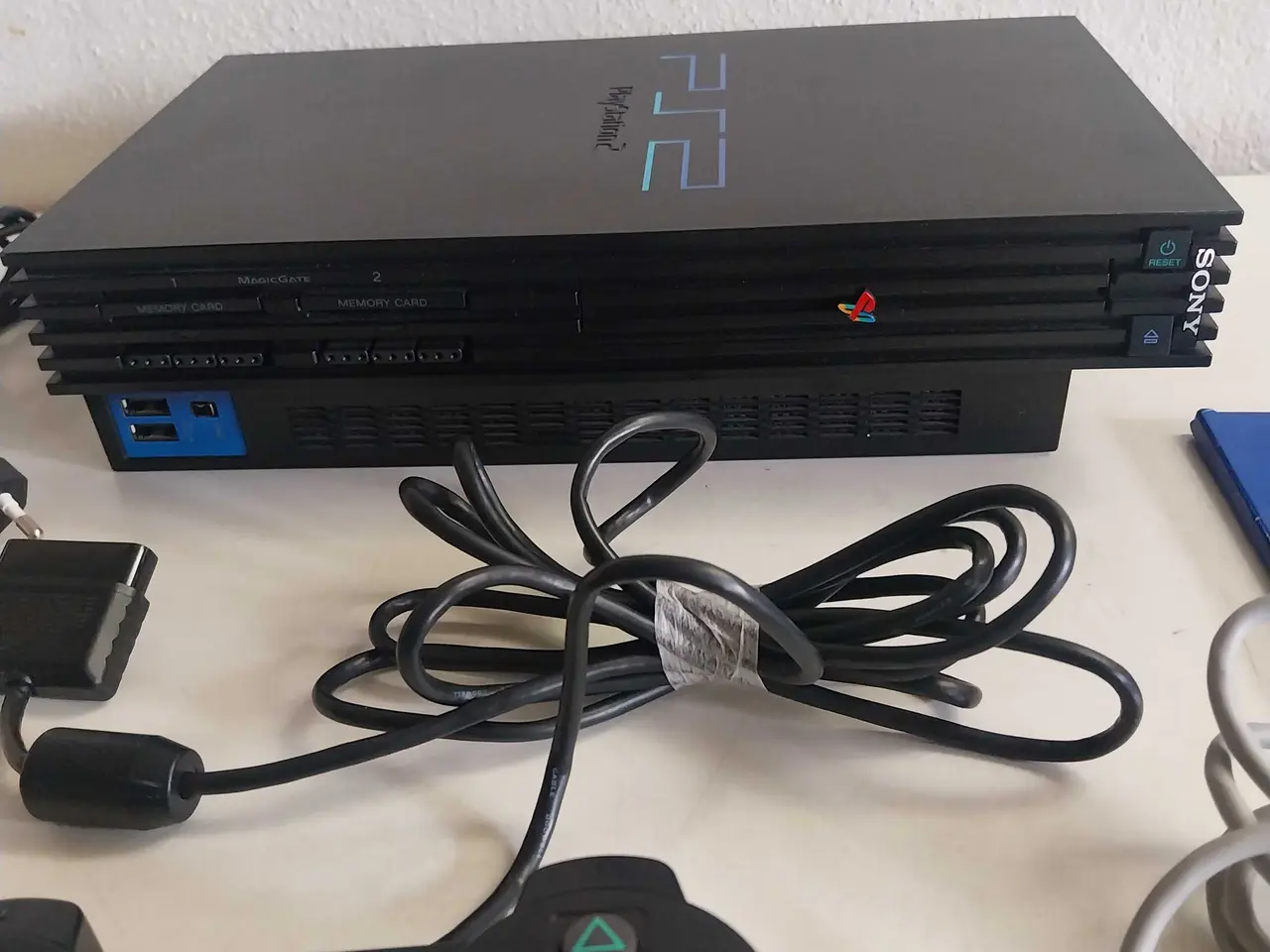Billede 6 - Playstation 2 konsol og 3 controllere