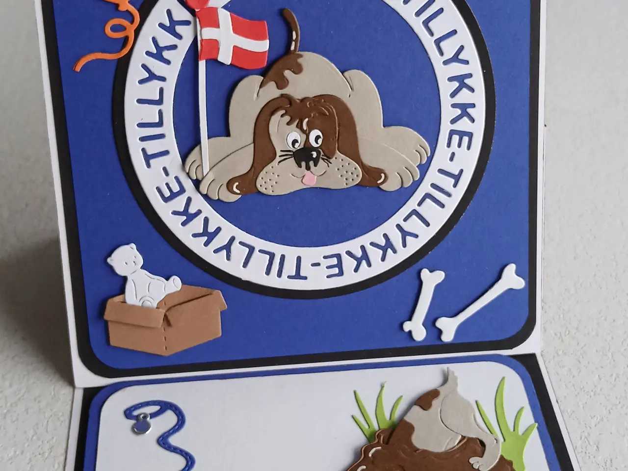 Billede 2 - fødselsdagskort med hundemotiv sælges