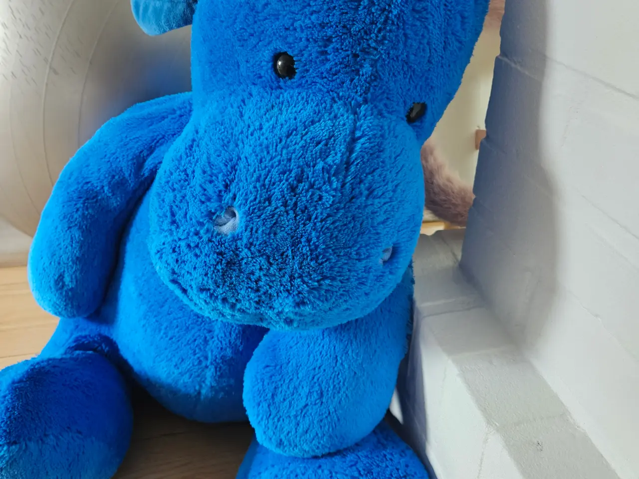 Billede 3 - Mega stor blå drage bamse ( penge til mor