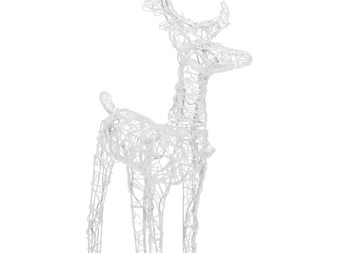 Billede 7 - Rensdyr og kane julefigur 160 LED'er 130 cm akryl